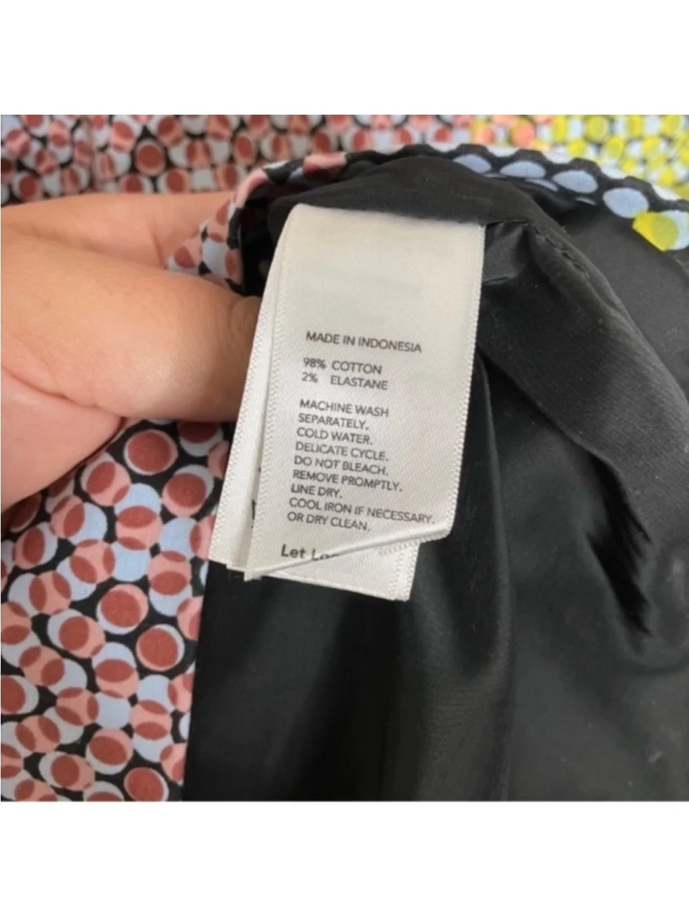 🔥Saturday by KATE SPADE Geometric Multi-Color Slip Dress Sz 8 GVUC
